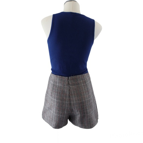 Lea & Viola Plaid Wrap Skort Shorts Fall Colors Size S - Picture 3 of 10